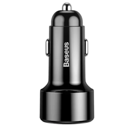 Incarcator Auto Baseus Magic Series PPS 1 x USB si 1 x USB Type-C total output 45W 6A afisaj digital Negru