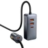 Incarcator Auto Baseus Share Together PPS  2 x USB si 2 x USB Type-C 3A total output 120W lungime cablu 1.5m Negru