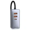 Incarcator Auto Baseus Share Together PPS 3 x USB si 1 x USB Type-C 5V/3A total output 120W lungime cablu 1.5m Gri
