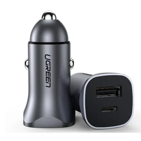 Incarcator auto Ugreen CD130 USB Type-C gri