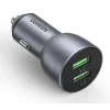 Incarcator auto Ugreen CD213 2 x USB Type-C gri