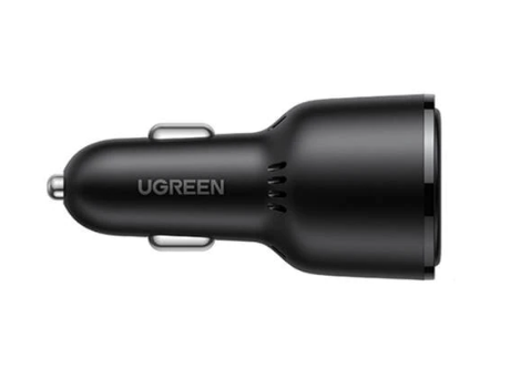 Incarcator auto Ugreen CD239 2 x USB Type-C si USB-A negru thumb