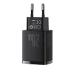 Incarcator Retea Baseus Compact Quick Charge 20W 1 x USB Type-C 1 x USB 5V/3A Negru