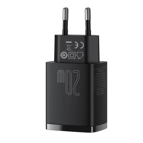 Incarcator Retea Baseus Compact Quick Charge 20W 1 x USB Type-C 1 x USB 5V/3A Negru