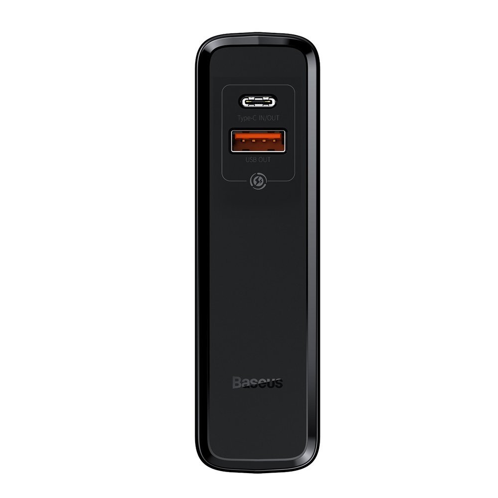 Incarcator Retea Baseus GaN Power Station 45W 1 x USB Type-C - 1 x USB 5V/3A Powerbank de 10000mAh include Cablu USB Type-c la USB Type-C 1m Negru thumb
