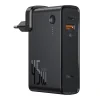 Incarcator Retea Baseus GaN Power Station 45W 1 x USB Type-C - 1 x USB 5V/3A Powerbank de 10000mAh include Cablu USB Type-c la USB Type-C 1m Negru
