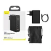 Incarcator Retea Baseus GaN2 Fast Charge 100W 2 x USB Type-C 1 x USB 5V/3A include Cablu USB Type-C la USB Type-C 1m Negru