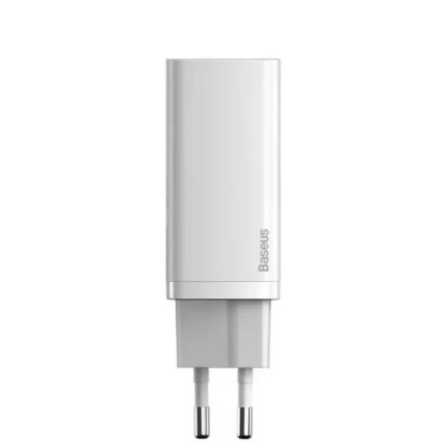 Incarcator Retea Baseus GaN2 Lite Quick Charge 65W 1 x USB - 1 x USB Type-C 5V/3A Alb