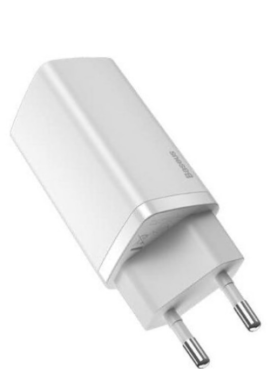 Incarcator Retea Baseus GaN2 Lite Quick Charge 65W 1 x USB - 1 x USB Type-C 5V/3A Alb thumb