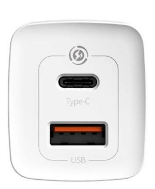 Incarcator Retea Baseus GaN2 Lite Quick Charge 65W 1 x USB - 1 x USB Type-C 5V/3A Alb thumb