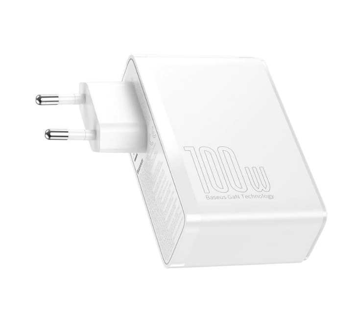 Incarcator Retea Baseus GaN2 Pro Quick Charge 100W 2 x USB 2 x USB Type-C Alb thumb