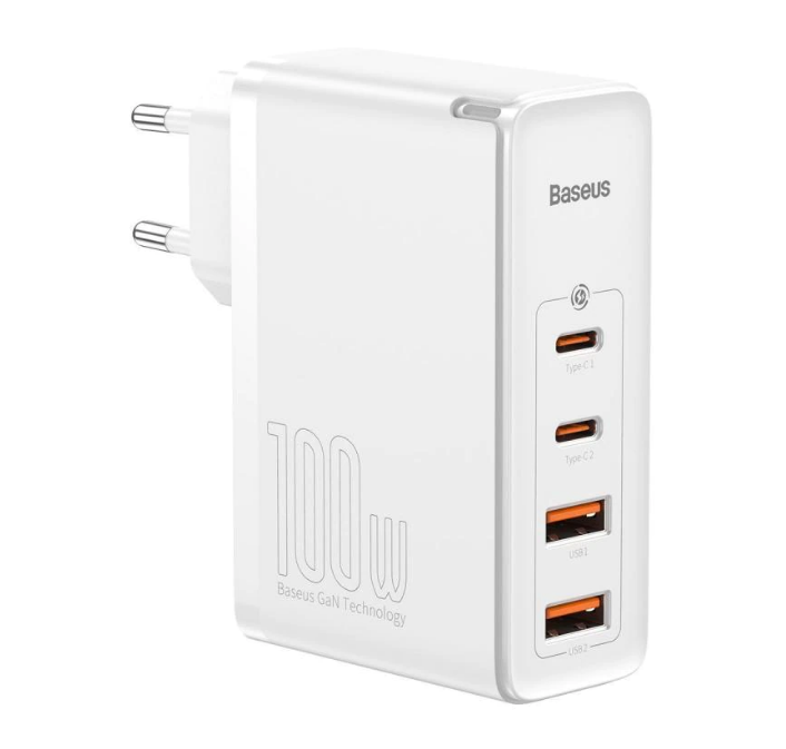 Incarcator Retea Baseus GaN2 Pro Quick Charge 100W 2 x USB 2 x USB Type-C Alb thumb