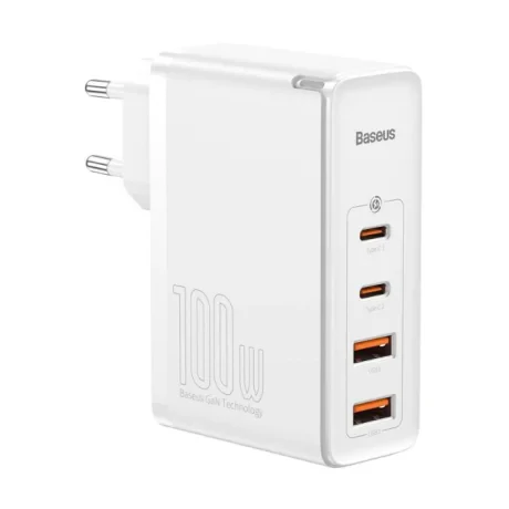 Incarcator Retea Baseus GaN2 Pro Quick Charge 100W 2 x USB 2 x USB Type-C Alb
