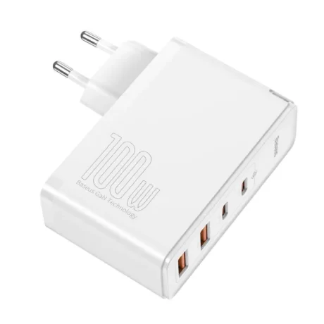 Incarcator Retea Baseus GaN2 Pro Quick Charge 100W 2 x USB 2 x USB Type-C Alb