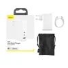Incarcator Retea Baseus GaN2 Pro Quick Charge 120W 1 x USB 2 x USB Type-C include Cablu USB Type-C la USB Type-C 1m alb
