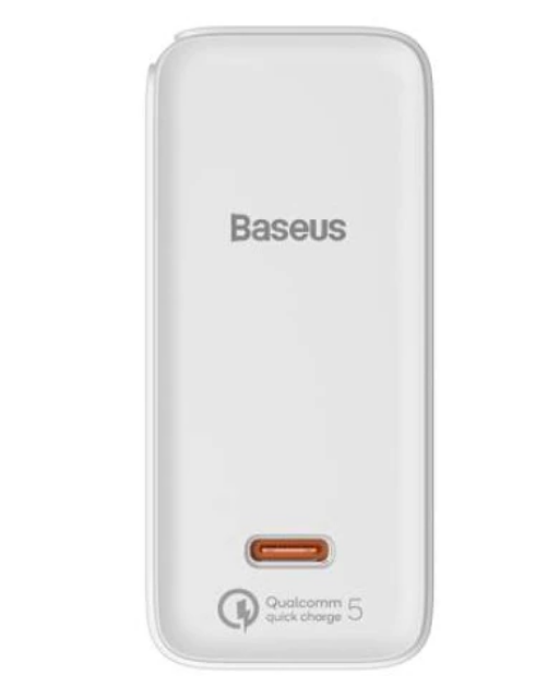 Incarcator Retea Baseus GaN2 Quick Charge 5 100W 1 x USB Type-C 5V/3A include Cablu USB Type-C la USB Type-C 1.5m Alb thumb