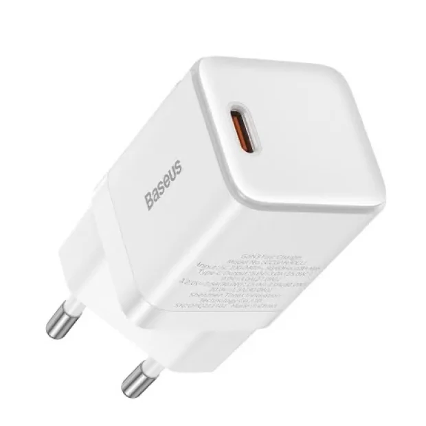 Incarcator Retea Baseus GaN3 Quick Charge 30W 1 x USB Type-C 5V/3A Alb