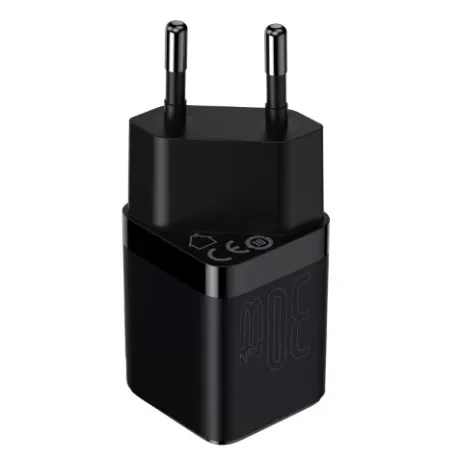 Incarcator Retea Baseus GaN3 Quick Charge 30W 1 x USB Type-C 5V/3A Negru