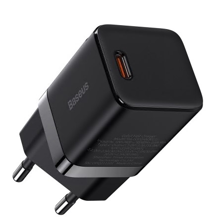 Incarcator Retea Baseus GaN3 Quick Charge 30W 1 x USB Type-C 5V/3A Negru thumb