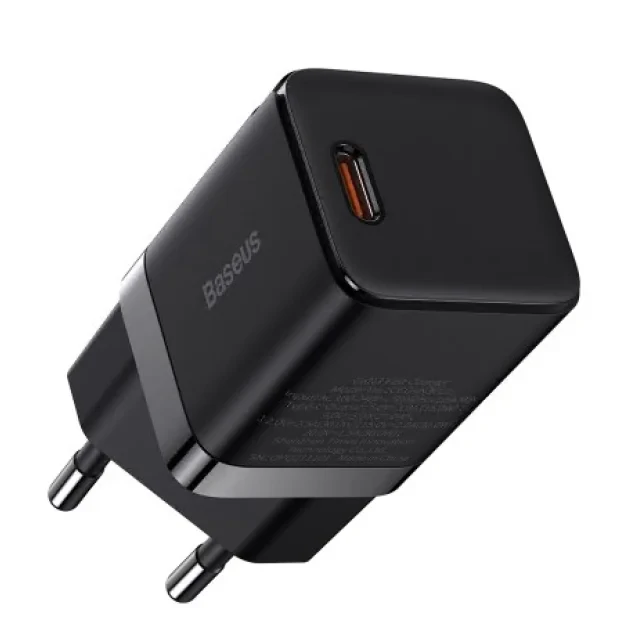 Incarcator Retea Baseus GaN3 Quick Charge 30W 1 x USB Type-C 5V/3A Negru