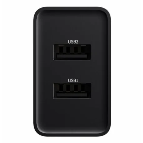 Incarcator Retea Baseus Speed Mini Dual U Travel 2 x USB 5V/2.1A include Cablu USB la Lightning Iphone 1m Negru