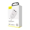 Incarcator Retea Baseus Speed Mini Quick Charge 10.5W 2 x USB 5V/2.1A Alb