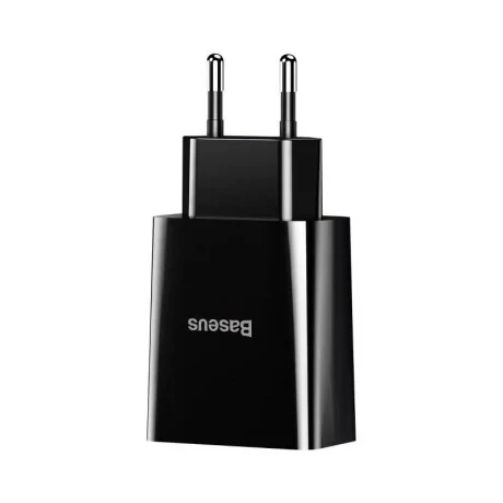 Incarcator Retea Baseus Speed Mini Quick Charge 10.5W 2 x USB 5V/2.1A Negru