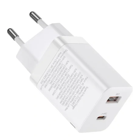 Incarcator Retea Baseus Super Si Pro Quick Charge 30W 1 x USB - 1 x USB Type-C 5V/3A Alb