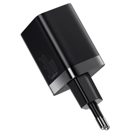 Incarcator Retea Baseus Super Si Pro Quick Charge 30W 1 x USB - 1 x USB Type-C 5V/3A Negru