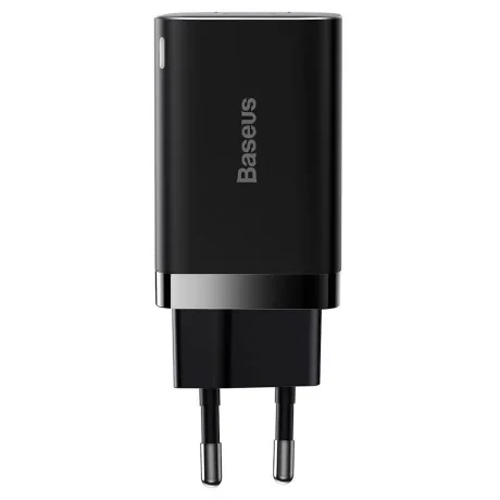 Incarcator Retea Baseus Super Si Pro Quick Charge 30W 1 x USB - 1 x USB Type-C 5V/3A Negru