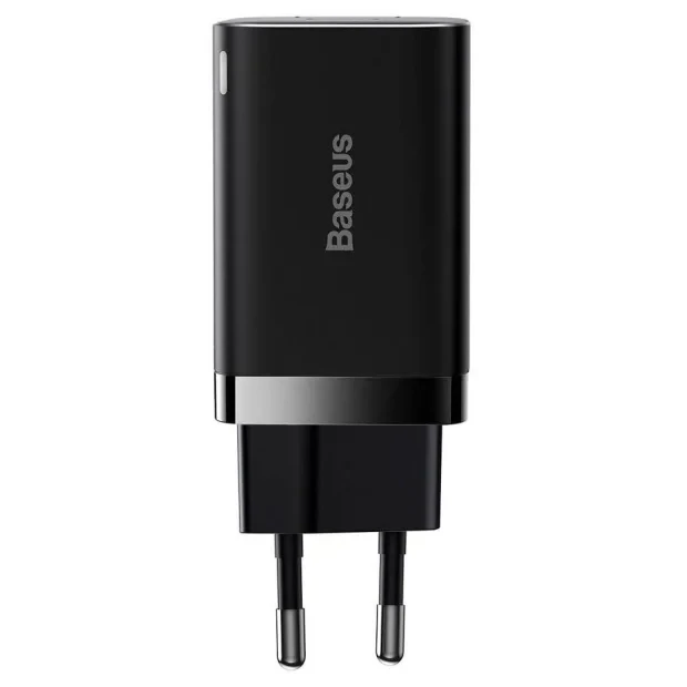 Incarcator Retea Baseus Super Si Pro Quick Charge 30W 1 x USB - 1 x USB Type-C 5V/3A Negru