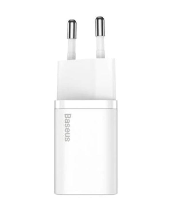 Incarcator Retea Baseus Super Si Quick Charge 20W 1 x USB Type-C 5V/3A Alb thumb