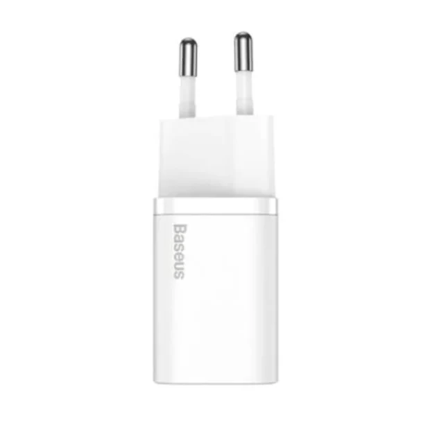 Incarcator Retea Baseus Super Si Quick Charge 20W 1 x USB Type-C 5V/3A Alb