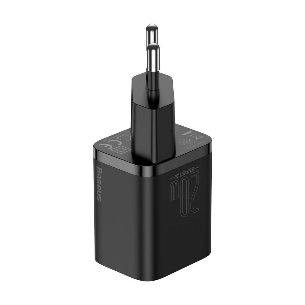 Incarcator Retea Baseus Super Si Quick Charge 20W 1 x USB Type-C 5V/3A Negru thumb