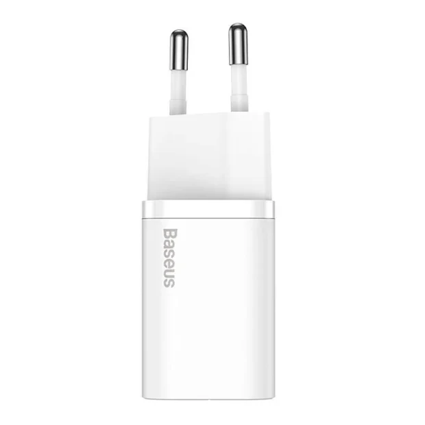 Incarcator Retea Baseus Super Si Quick Charge 25W 1 x USB Type-C 5V/3A Alb