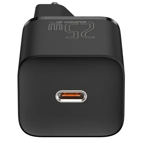 Incarcator Retea Baseus Super Si Quick Charge 25W 1 x USB Type-C 5V/3A Negru