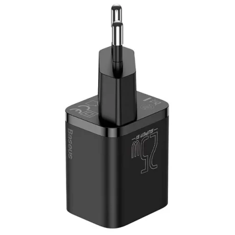 Incarcator Retea Baseus Super Si Quick Charge 25W 1 x USB Type-C 5V/3A Negru