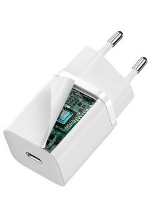 Incarcator Retea Baseus Super Si Quick Charge 30W 1 x USB Type-C si 1 x USB 5V/3A Alb thumb