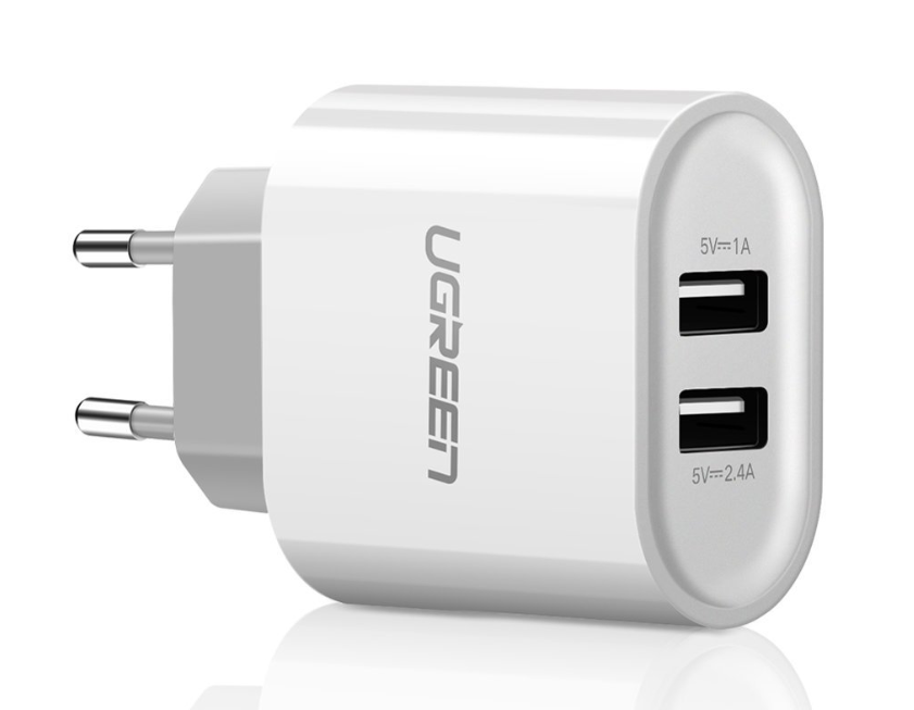 Incarcator retea Ugreen CD104 QC 2 x USB alb thumb