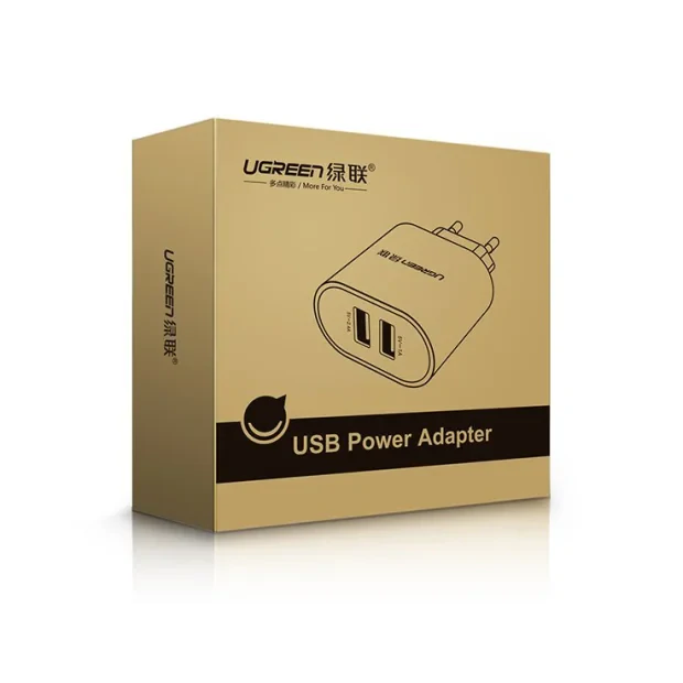 Incarcator retea Ugreen CD104 QC 2 x USB alb