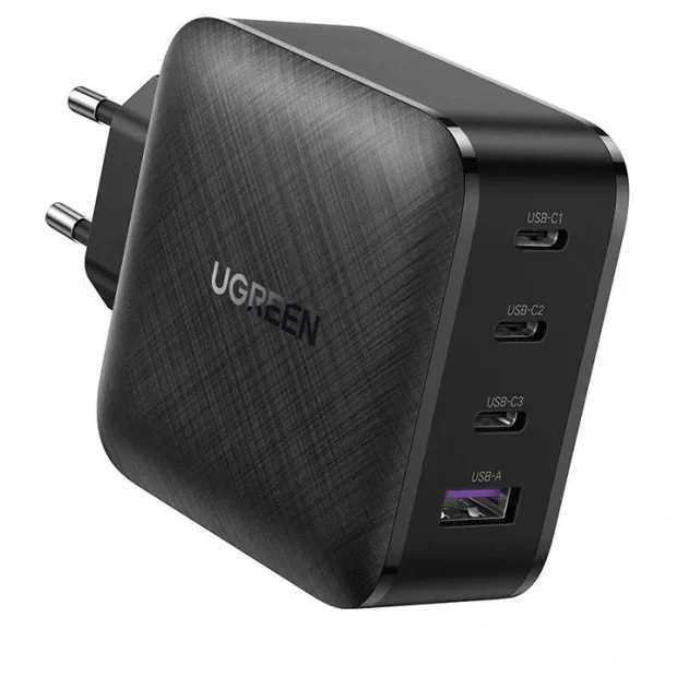 Incarcator retea Ugreen CD104 QC3.0 3 x USB Type-C 1 x USB-A negru
