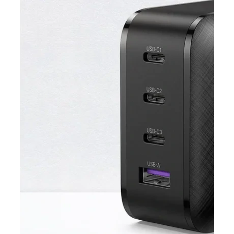 Incarcator retea Ugreen CD104 QC3.0 3 x USB Type-C 1 x USB-A negru
