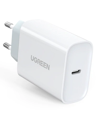 Incarcator retea Ugreen CD127 QC 1 x USB Type-C alb thumb