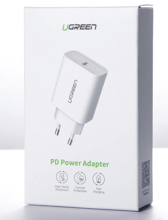 Incarcator retea Ugreen CD137 QC 1 x USB Type-C alb thumb