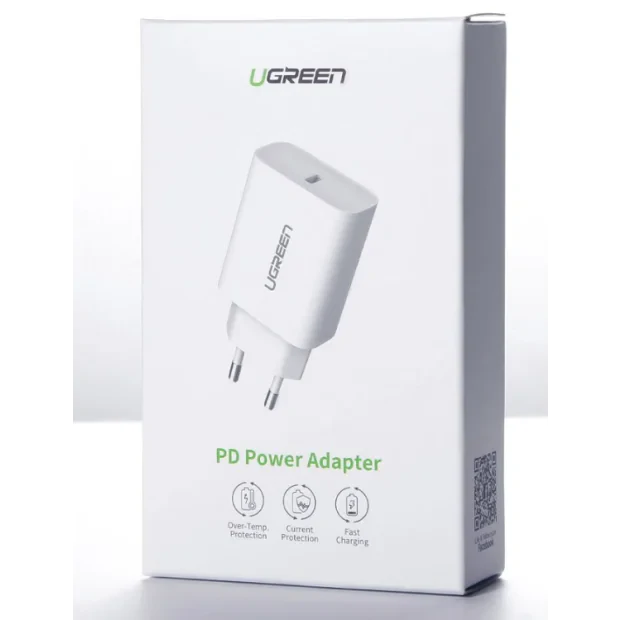 Incarcator retea Ugreen CD137 QC 1 x USB Type-C alb