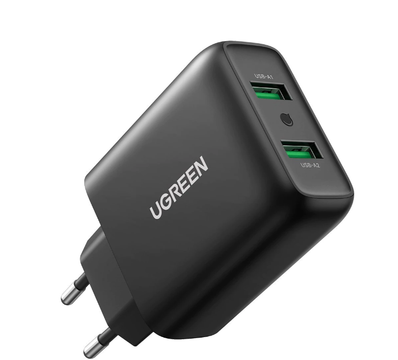 Incarcator retea Ugreen CD161 QC 2 x USB negru thumb
