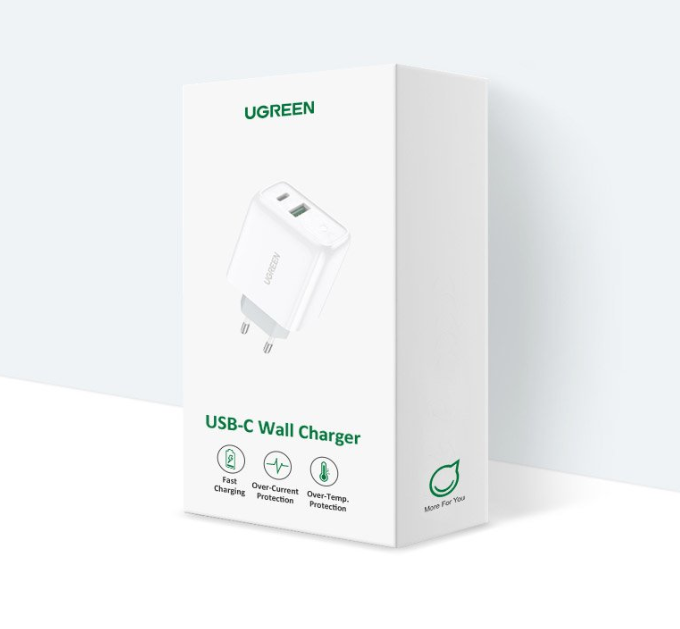 Incarcator retea Ugreen CD170 QC USB Type-C alb thumb