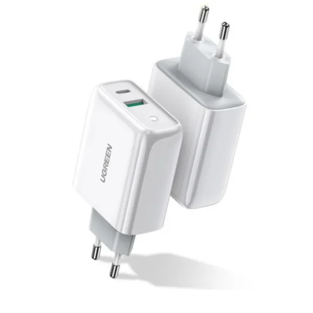 Incarcator retea Ugreen CD170 QC USB Type-C alb