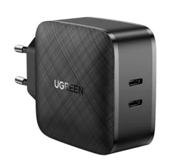 Incarcator retea Ugreen CD216 QC 2 x USB Type-C negru thumb