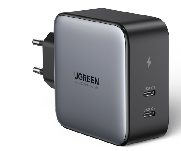 Incarcator retea Ugreen CD272 2 x USB Type-C negru thumb